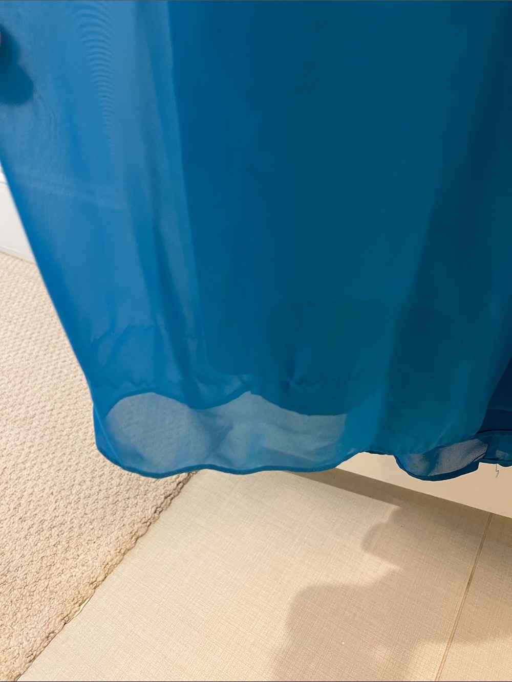 Laundry By Shelli Segal One-Shoulder Teal Dress - Picture 6 of 7